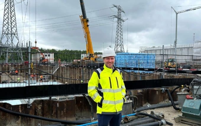 Projectcoördinator Marco bouwt via STAR aan een hoogspanningsstation in Oostzaan